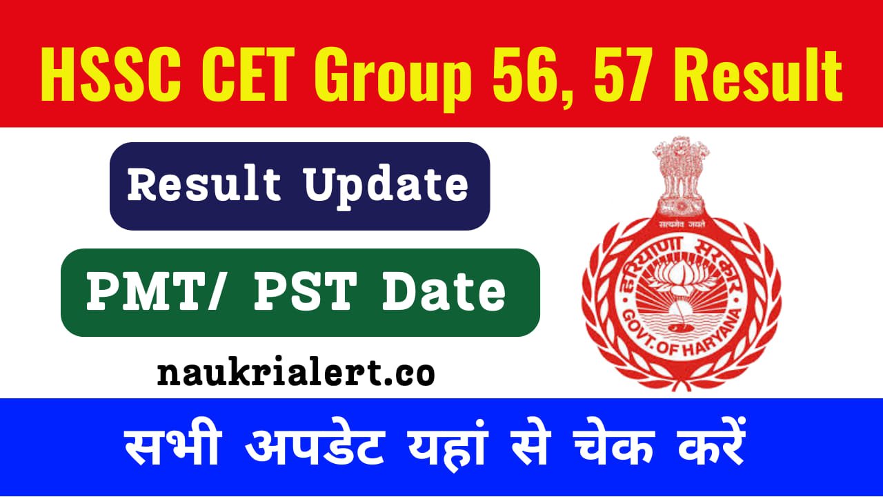 HSSC CET Group 56, 57 Result