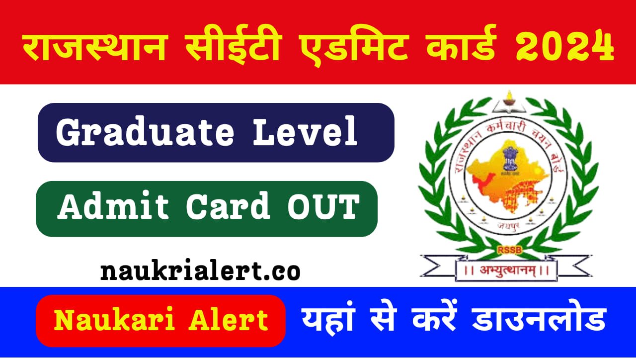 Rajasthan CET Admit Card