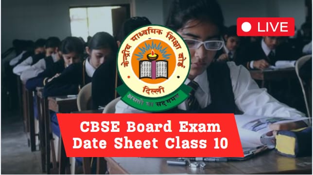 CBSE Board Exam Date Sheet Class 10