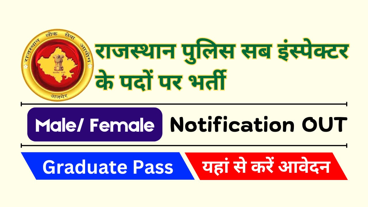 Rajasthan Police SI Telecom Recruitment