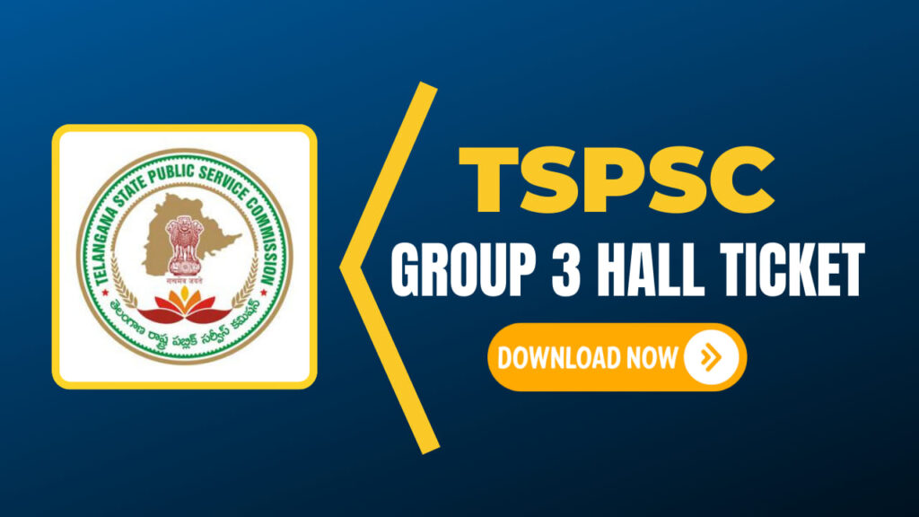 TSPSC Group 3 Hall Ticket